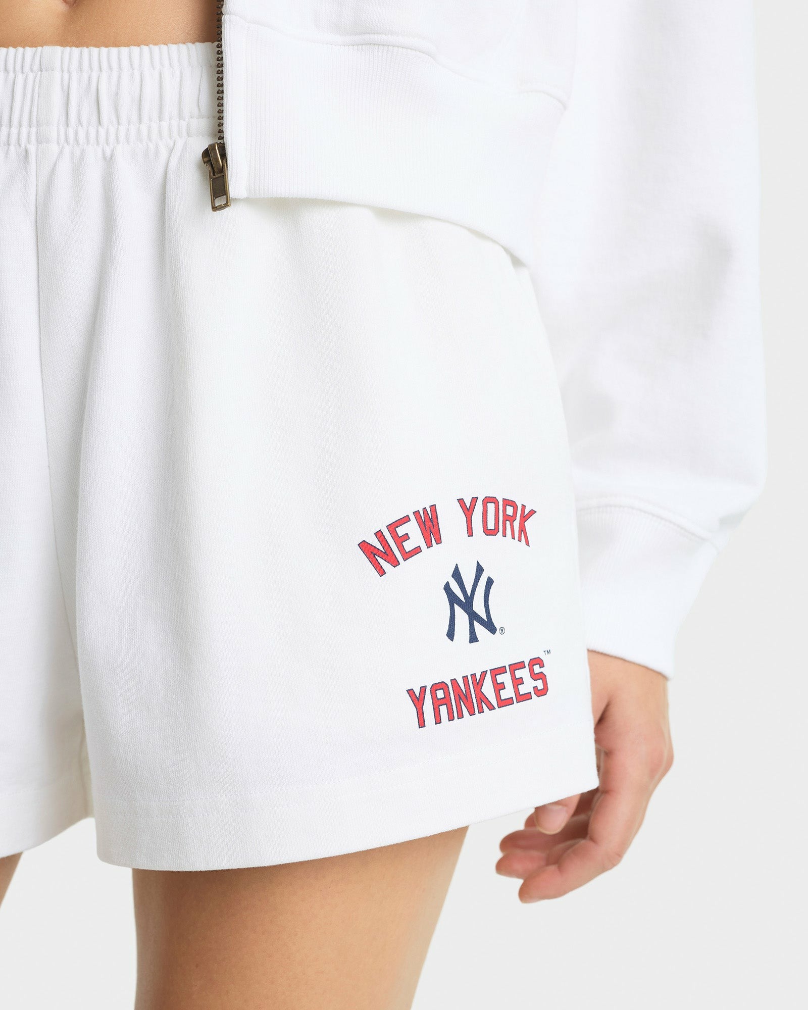 Homerun Disco Short - White/Navy/Red Sporty & Rich Discount