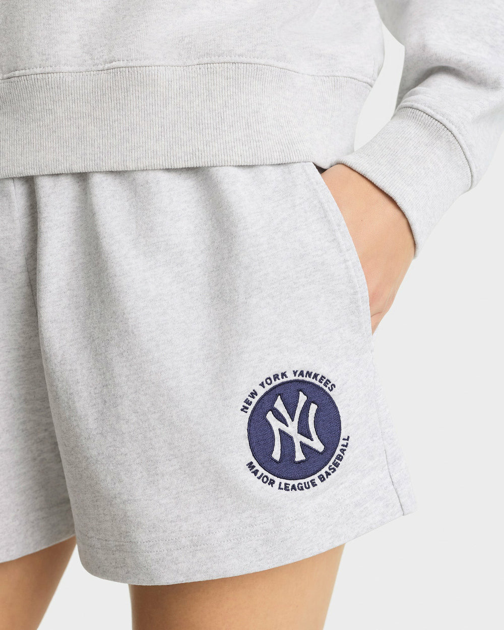 Major League Disco Short - Heather Gray/Navy Sporty & Rich Outlet