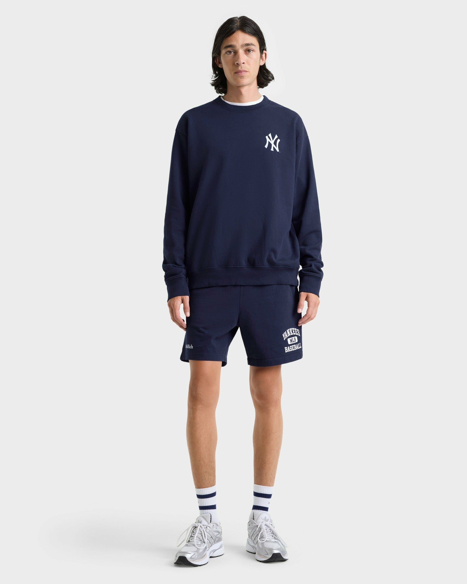 Yankees Ivy Gym Short - Navy/White Sporty & Rich US