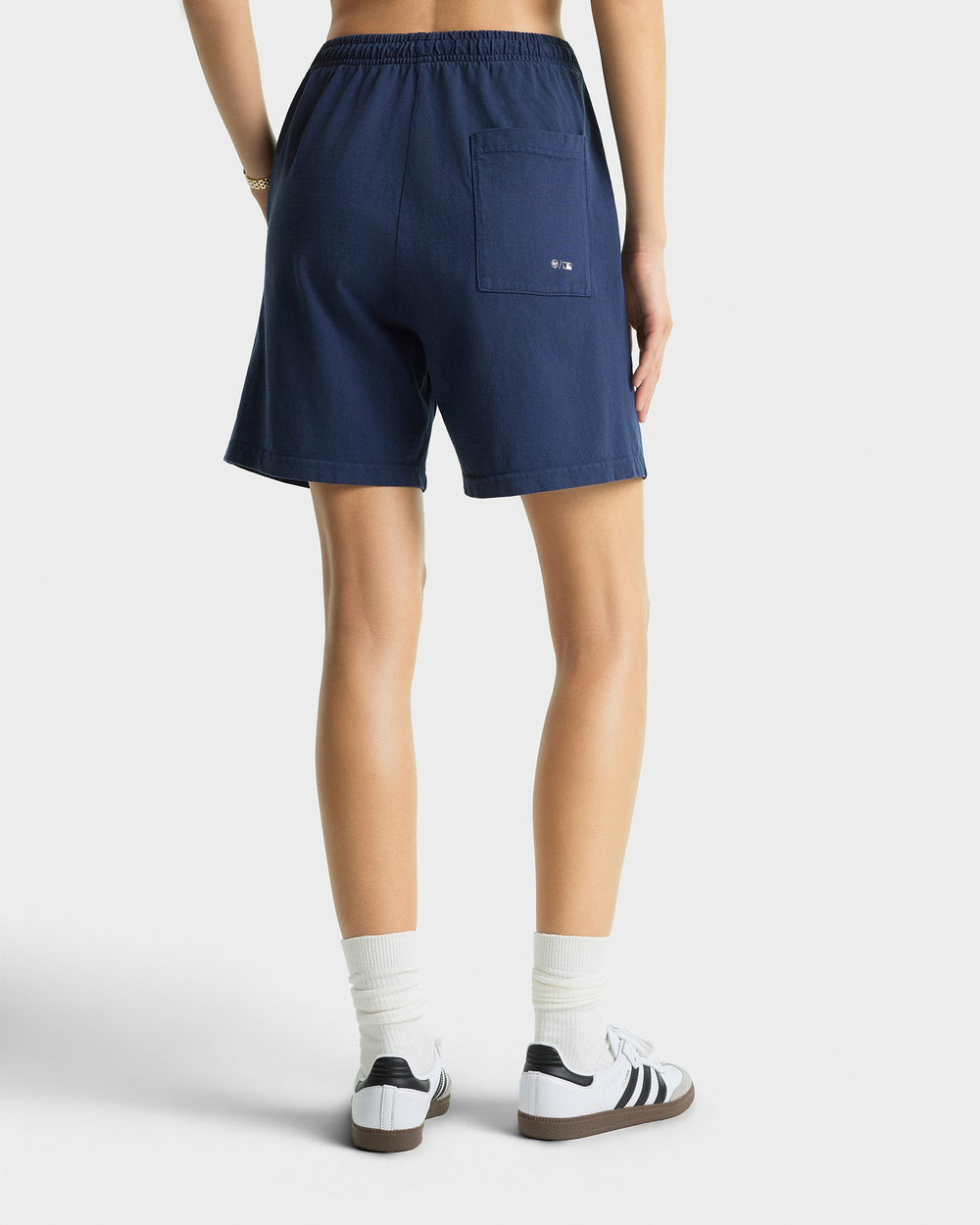 Yankees Ivy Gym Short - Navy/White Sporty & Rich US