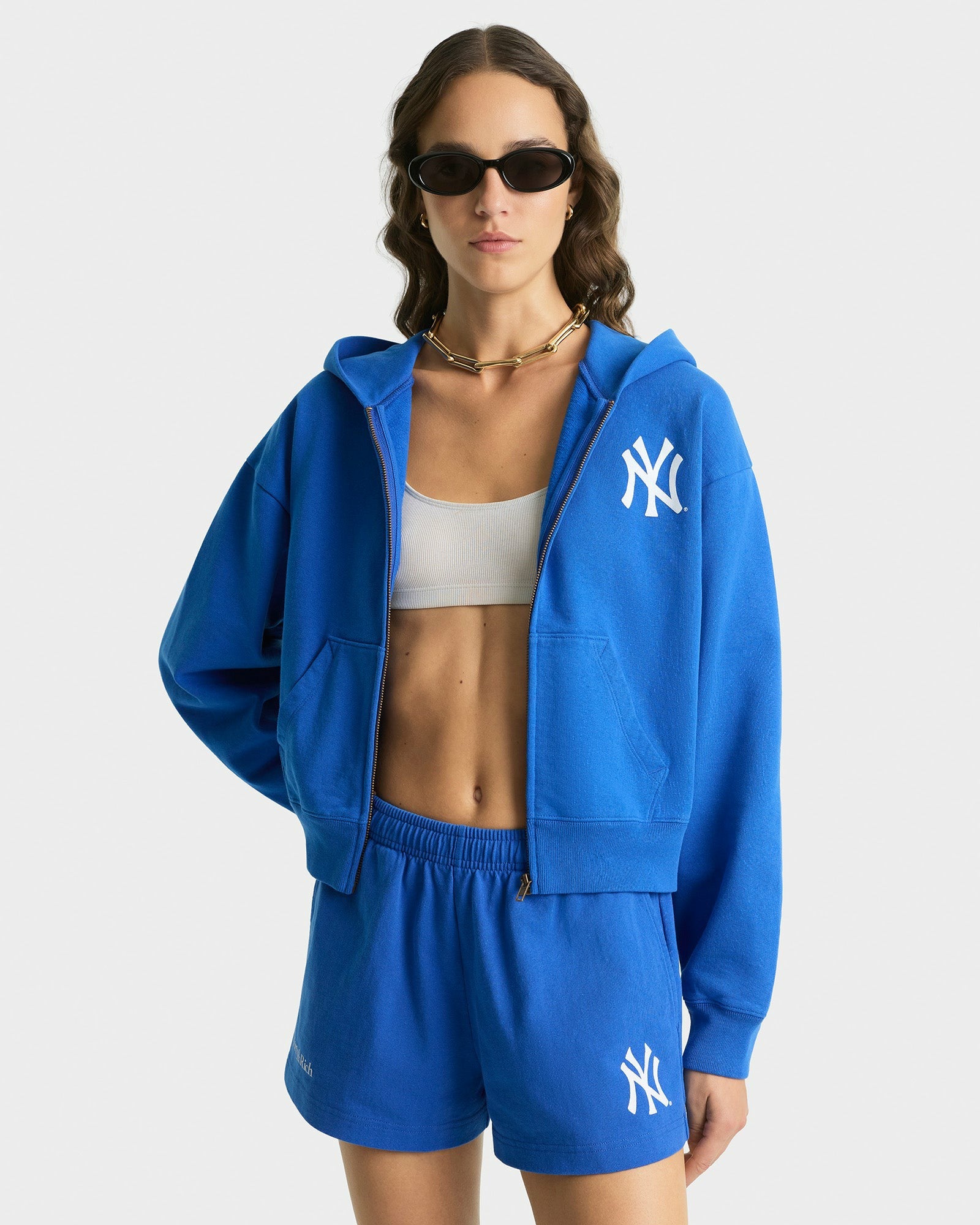 Yankees Serif Disco Short - Team Blue/White Sporty & Rich Sale