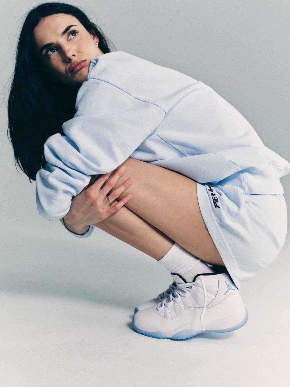 Syracuse Embroidered Disco short - Ciel/Navy Sporty & Rich Discount
