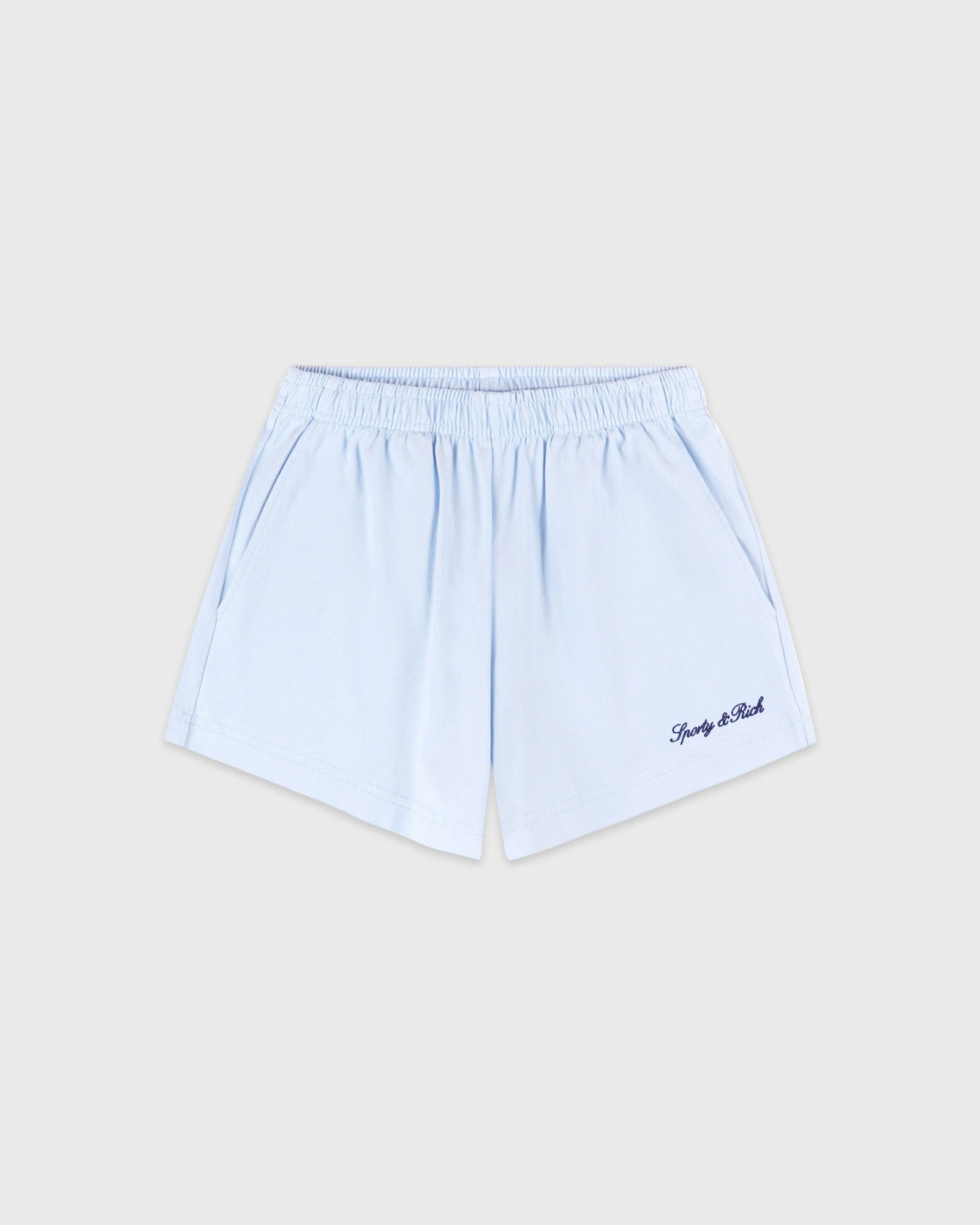 Syracuse Embroidered Disco short - Ciel/Navy Sporty & Rich Discount