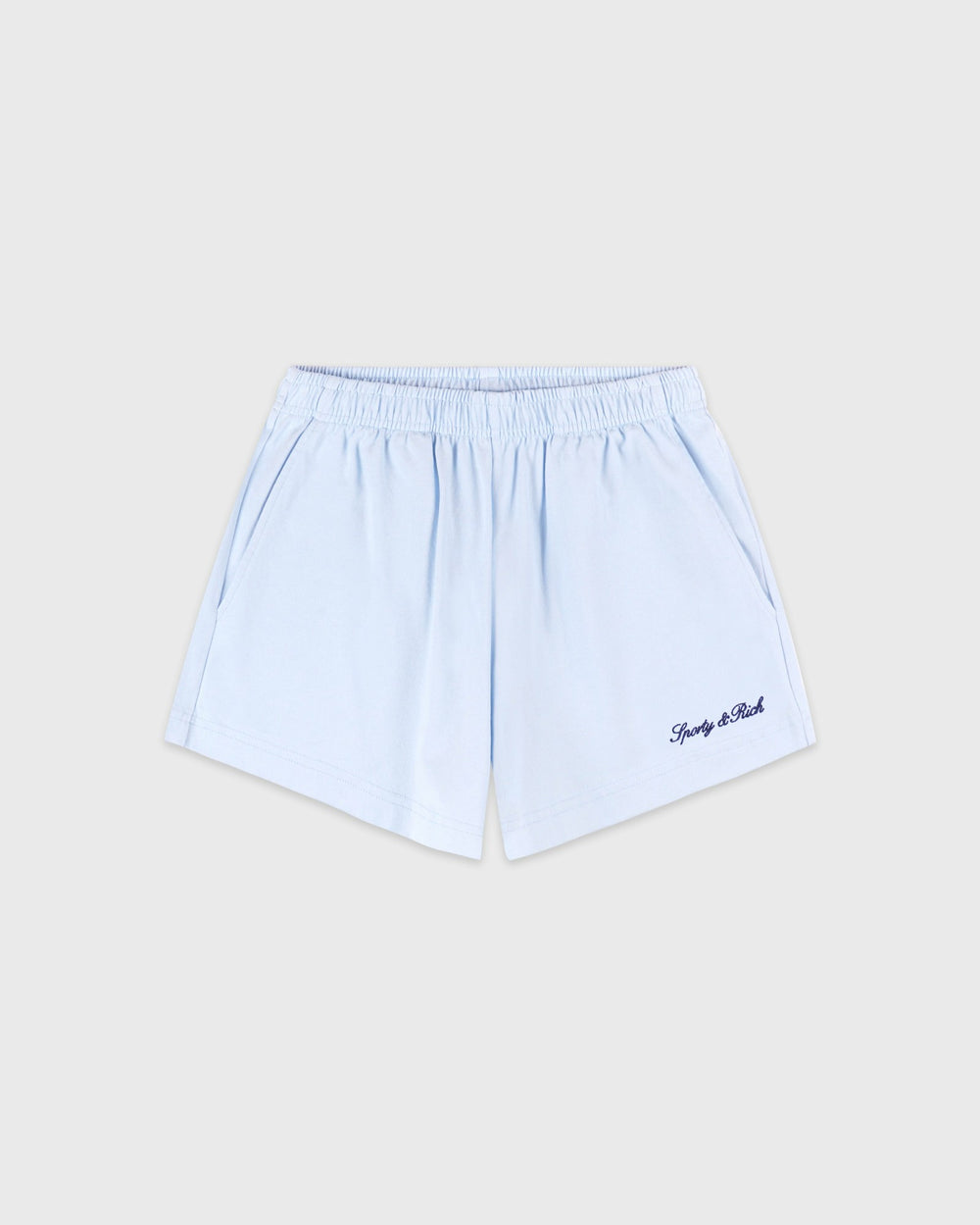 Syracuse Embroidered Disco short - Ciel/Navy Sporty & Rich Discount