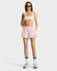 Syracuse Embroidered Disco short - Pink Dolphin/Navy Sporty & Rich US