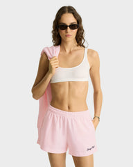 Syracuse Embroidered Disco short - Pink Dolphin/Navy Sporty & Rich US