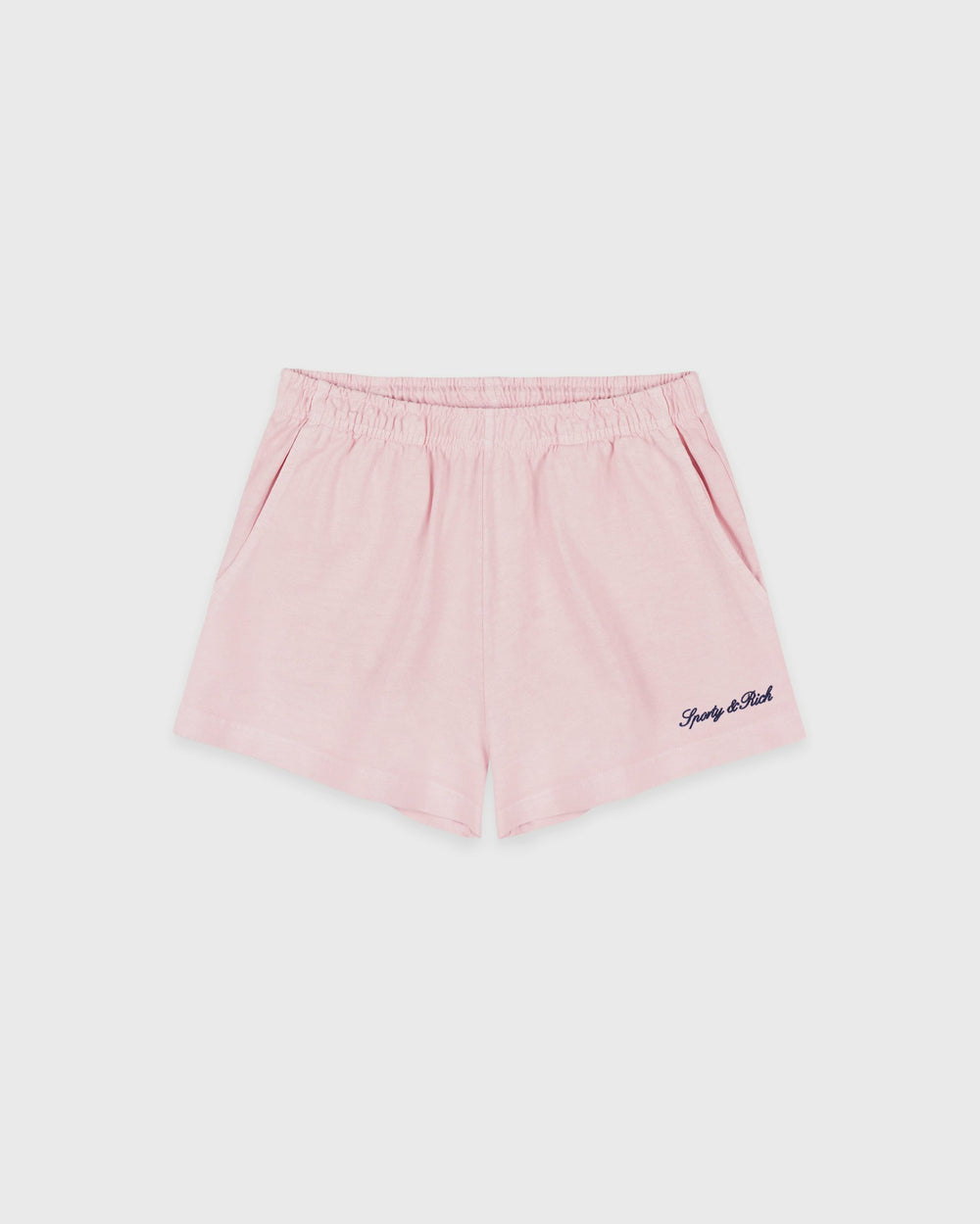 Syracuse Embroidered Disco short - Pink Dolphin/Navy Sporty & Rich US