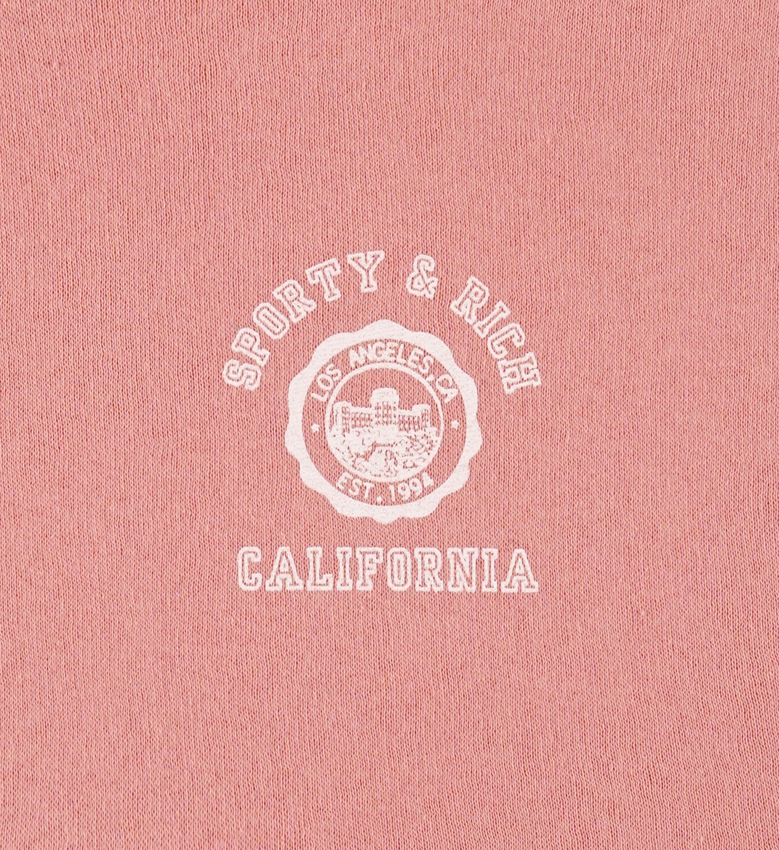 California Emblem Soft Disco Short - Carnation/White Sporty & Rich Sale