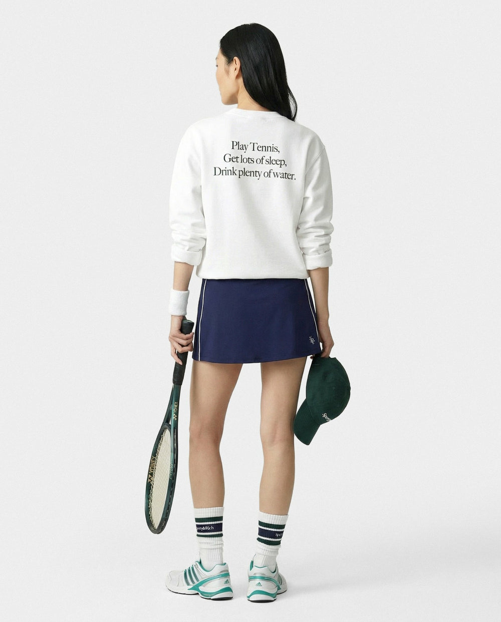 SRC Court Skirt - Navy/White Sporty & Rich US