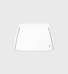 SRC Court Skirt - White/Forest Sporty & Rich Sale