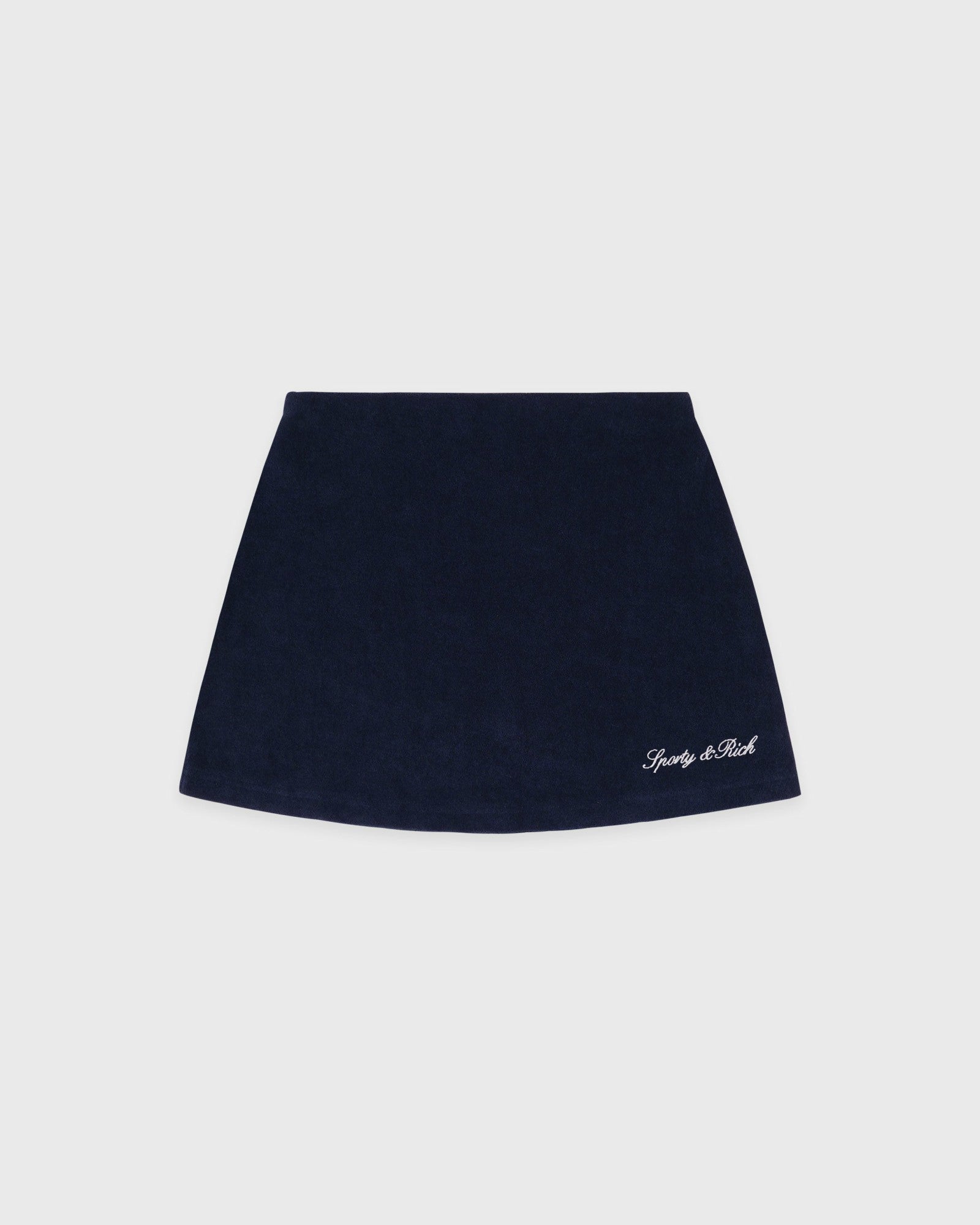 Signature Logo Terry Skirt - Dark Navy Sporty & Rich US