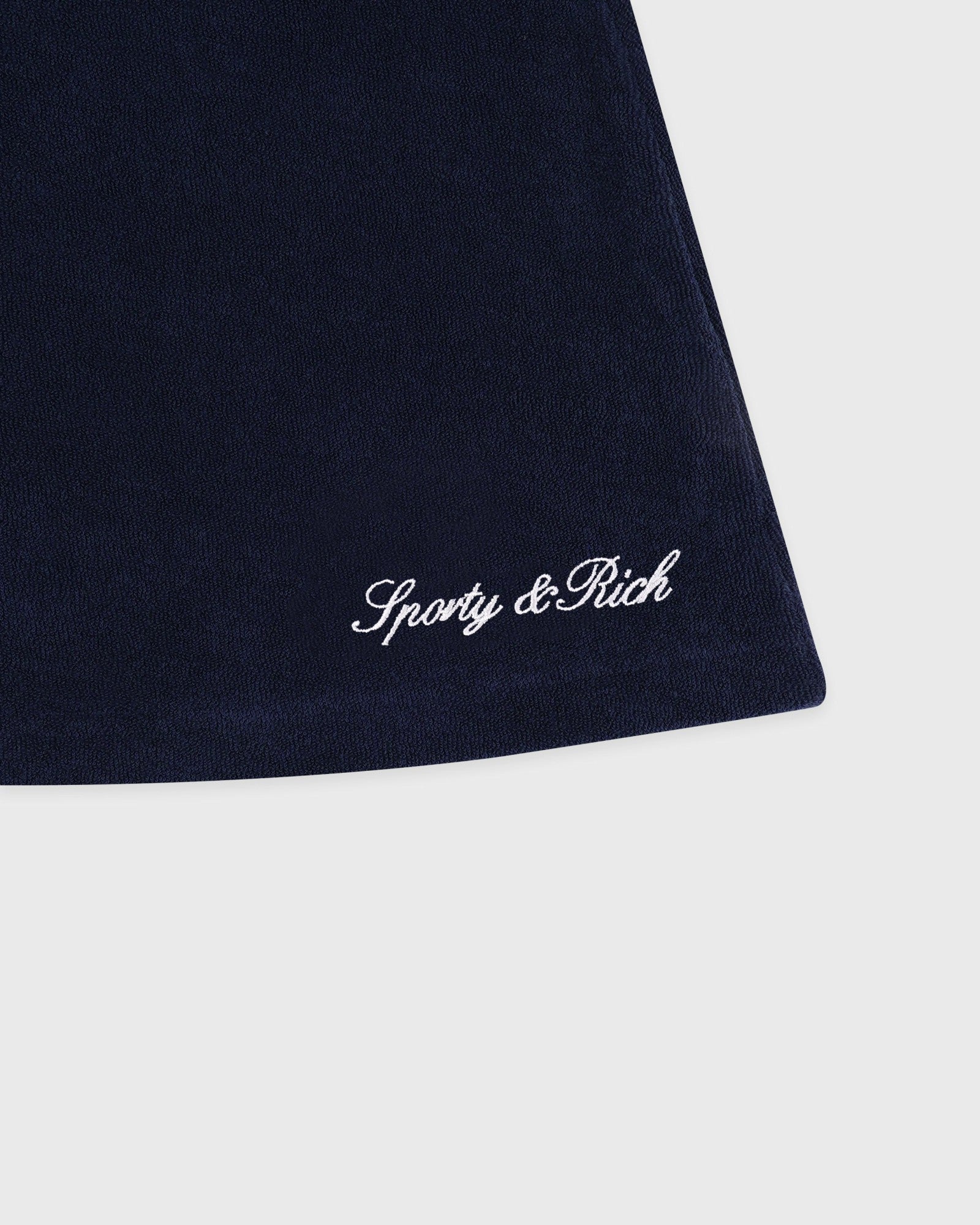 Signature Logo Terry Skirt - Dark Navy Sporty & Rich US