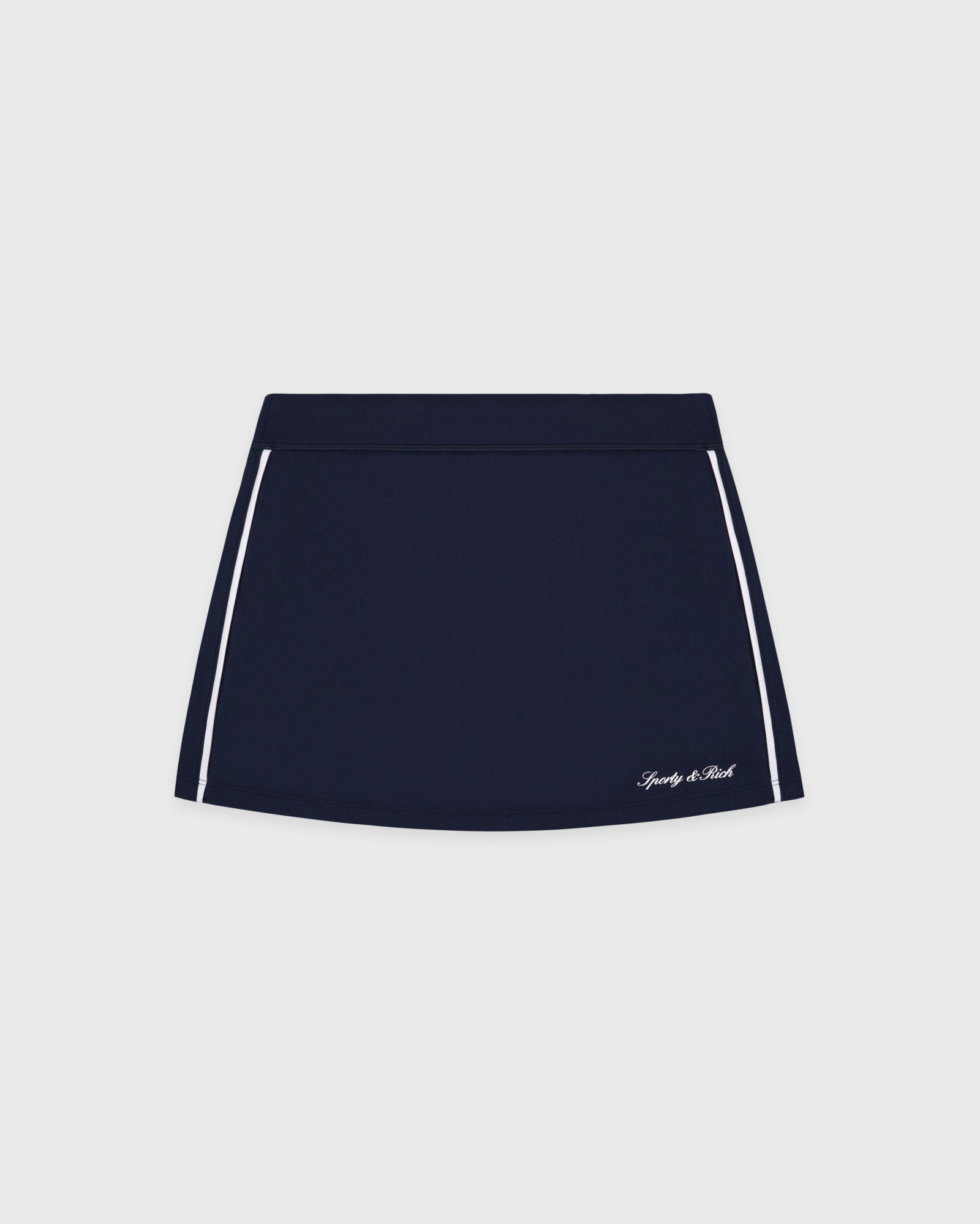 Signature Logo Court Skirt - Navy/White Sporty & Rich Online