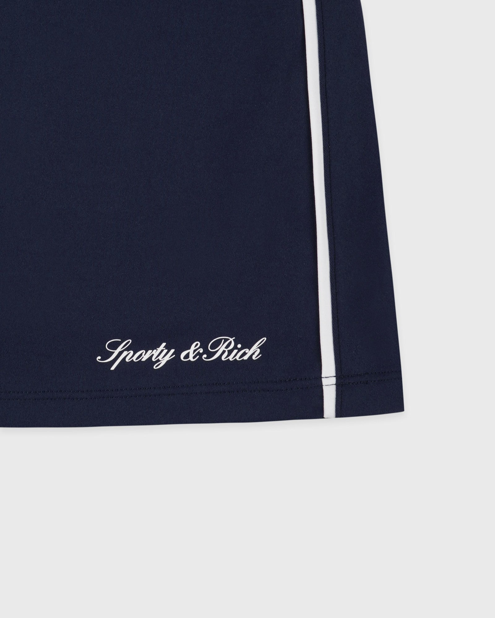 Signature Logo Court Skirt - Navy/White Sporty & Rich Online