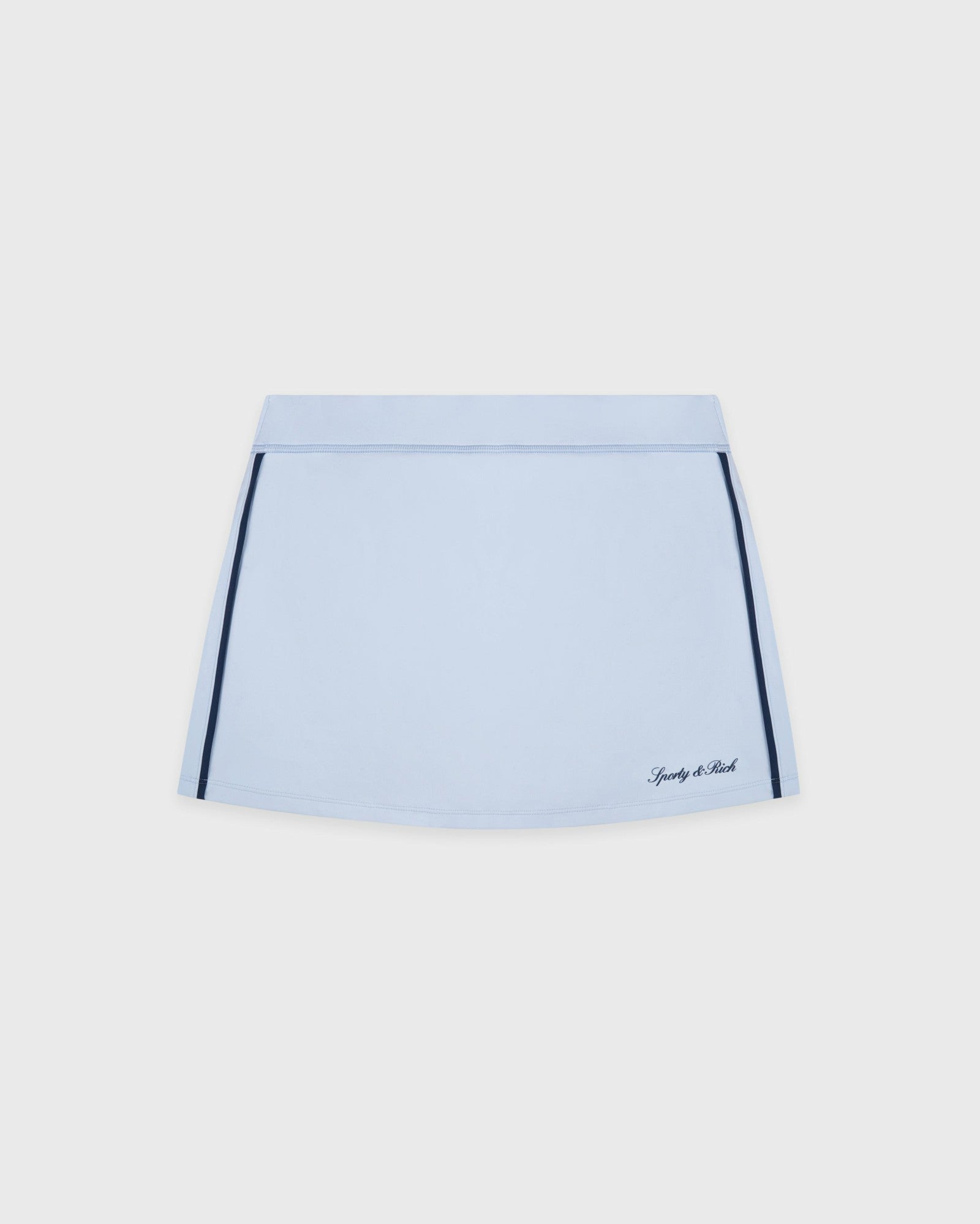 Signature Logo Court Skirt - Ciel/Navy Sporty & Rich Discount