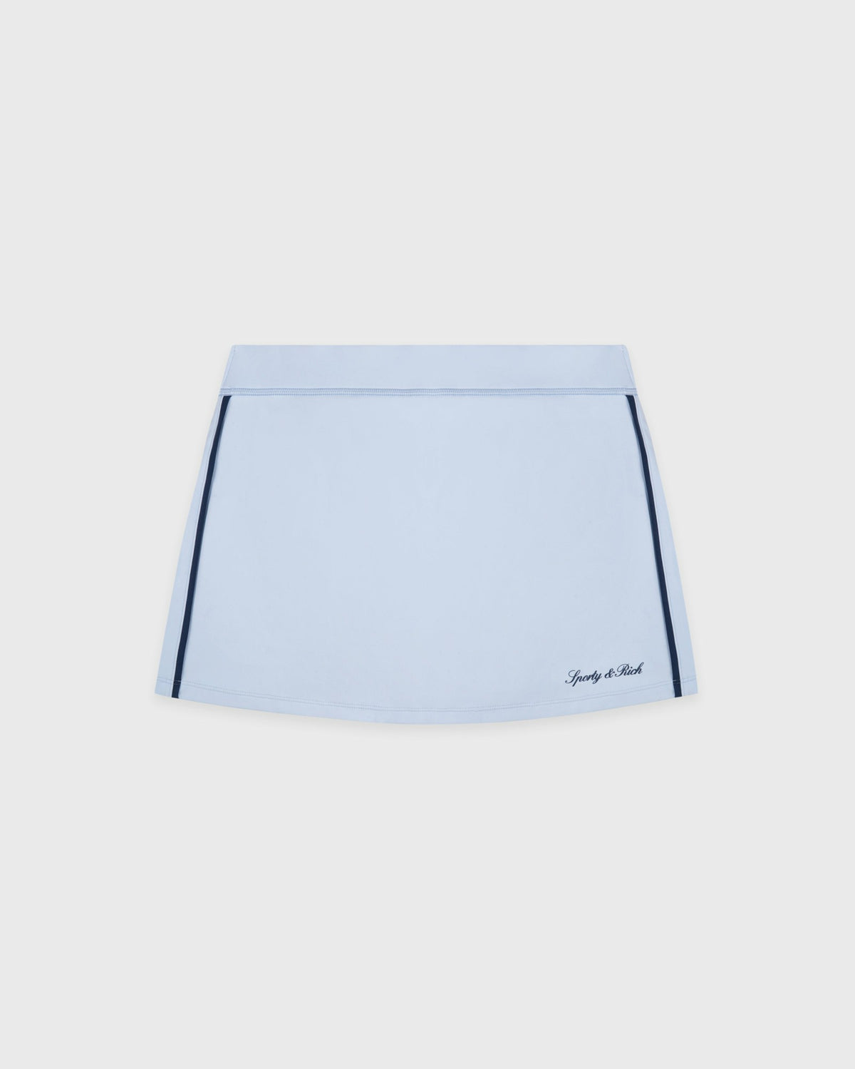 Signature Logo Court Skirt - Ciel/Navy Sporty & Rich Discount
