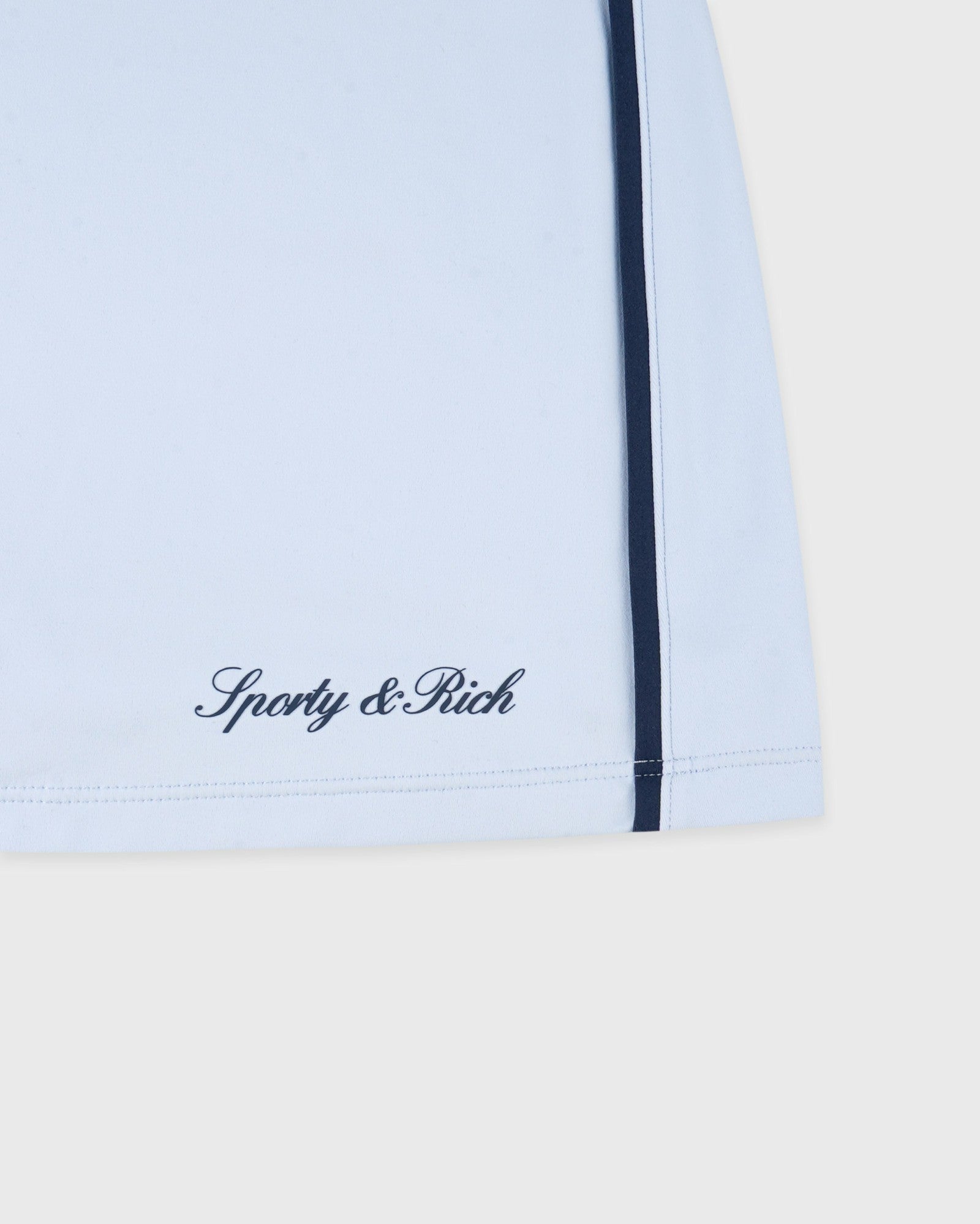 Signature Logo Court Skirt - Ciel/Navy Sporty & Rich Discount