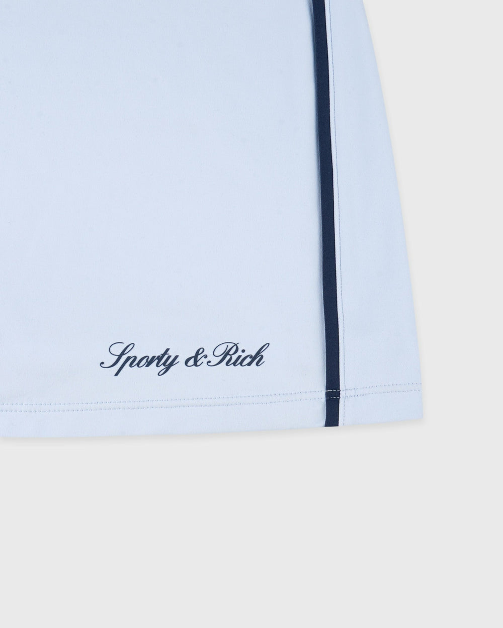 Signature Logo Court Skirt - Ciel/Navy Sporty & Rich Discount