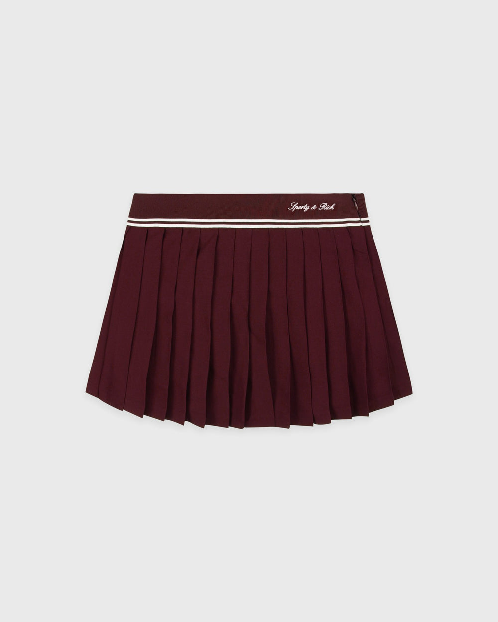 Signature Logo Abigail Skirt - Bordeaux/White Sporty & Rich For Sale