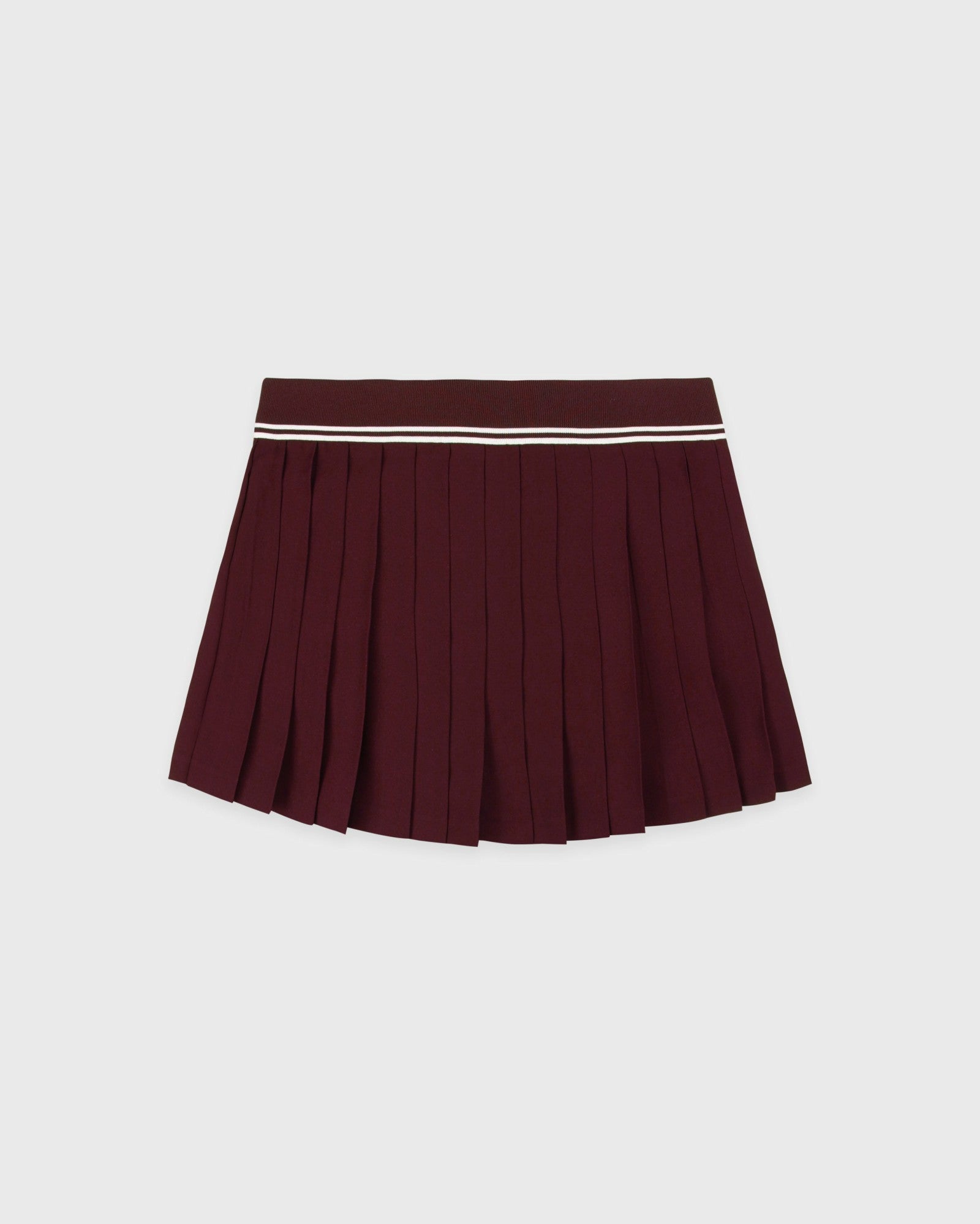 Signature Logo Abigail Skirt - Bordeaux/White Sporty & Rich For Sale