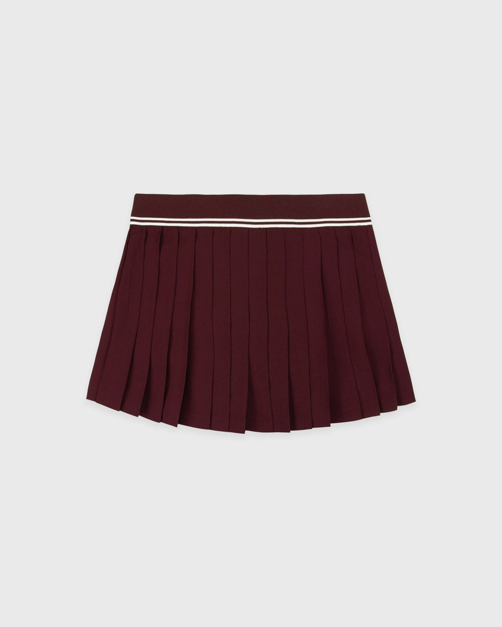 Signature Logo Abigail Skirt - Bordeaux/White Sporty & Rich For Sale