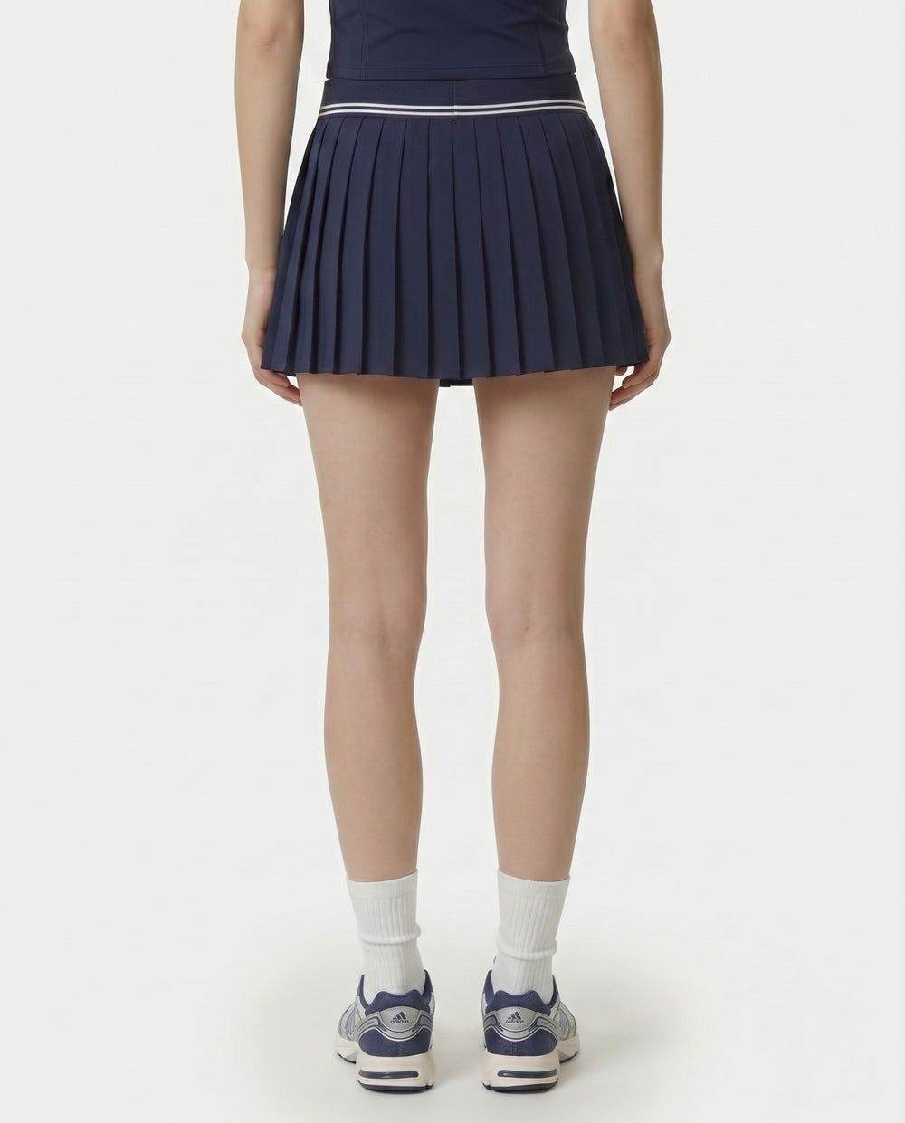 Signature Logo Abigail Skirt - Navy/White Sporty & Rich Outlet