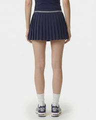 Signature Logo Abigail Skirt - Navy/White Sporty & Rich Outlet