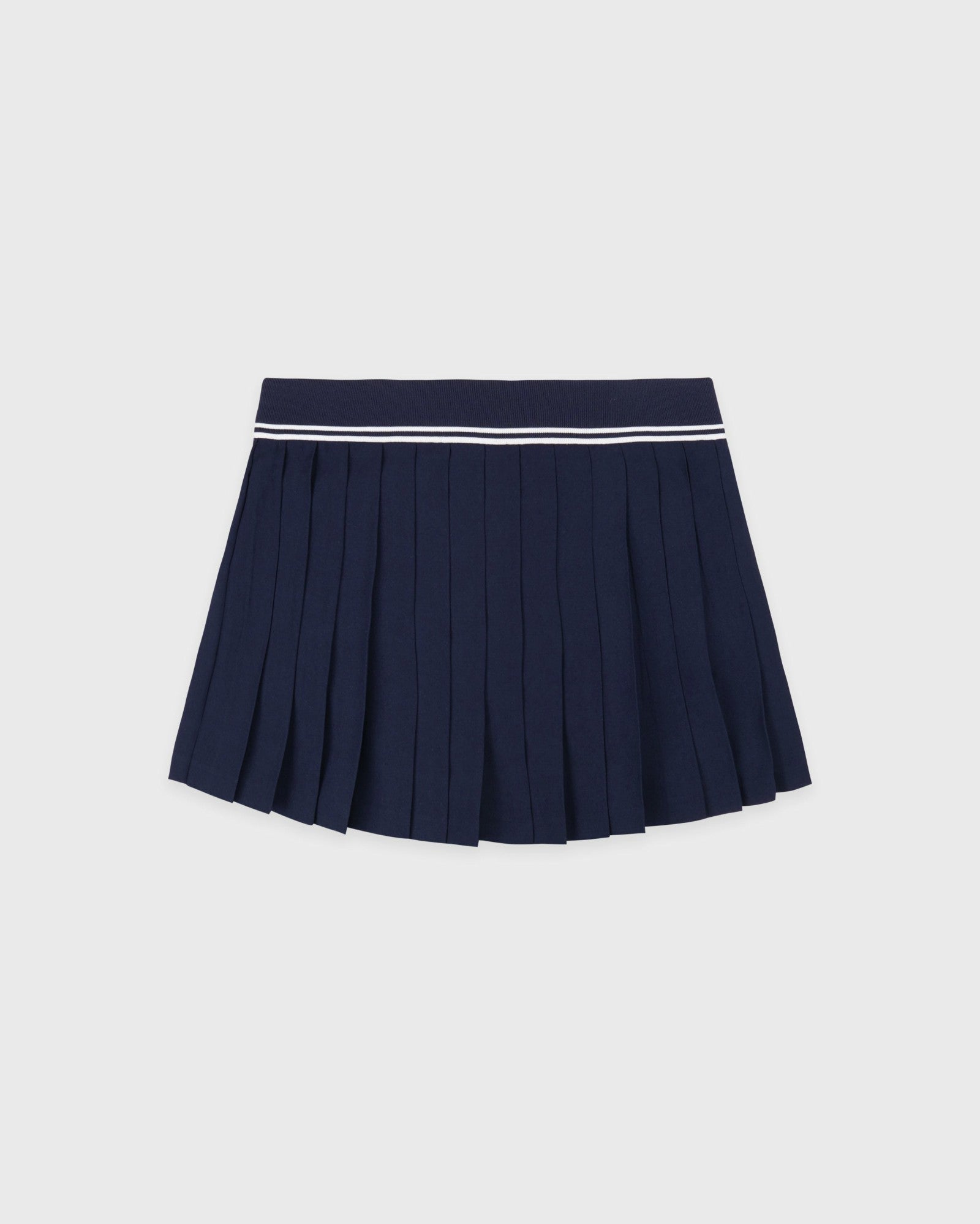 Signature Logo Abigail Skirt - Navy/White Sporty & Rich Outlet