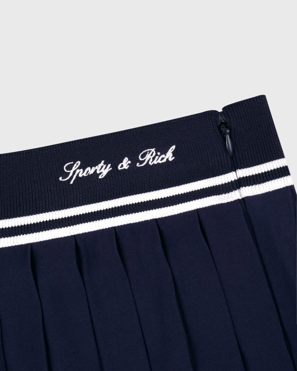 Signature Logo Abigail Skirt - Navy/White Sporty & Rich Outlet