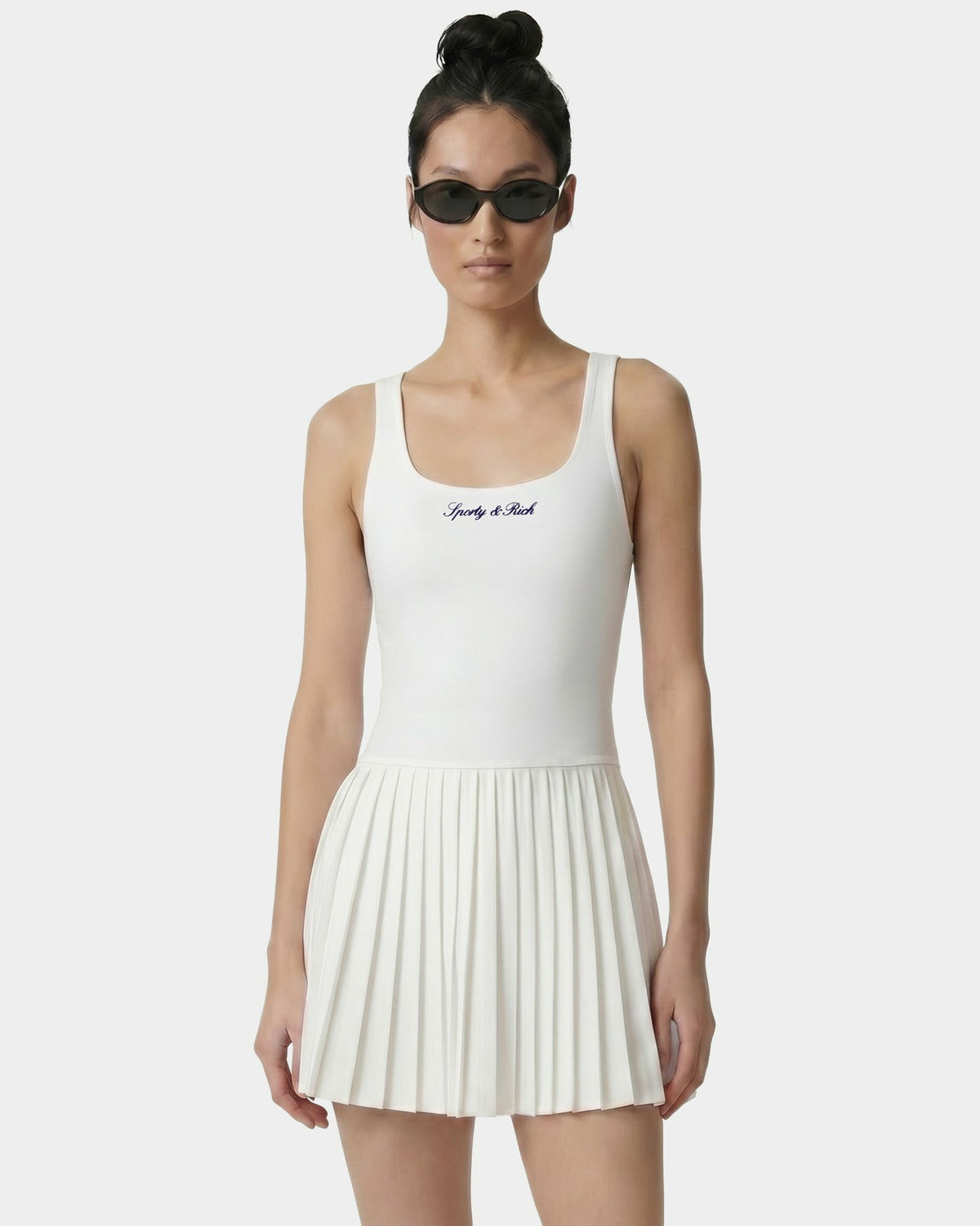Signature Logo Court Dress - White Sporty & Rich Sale