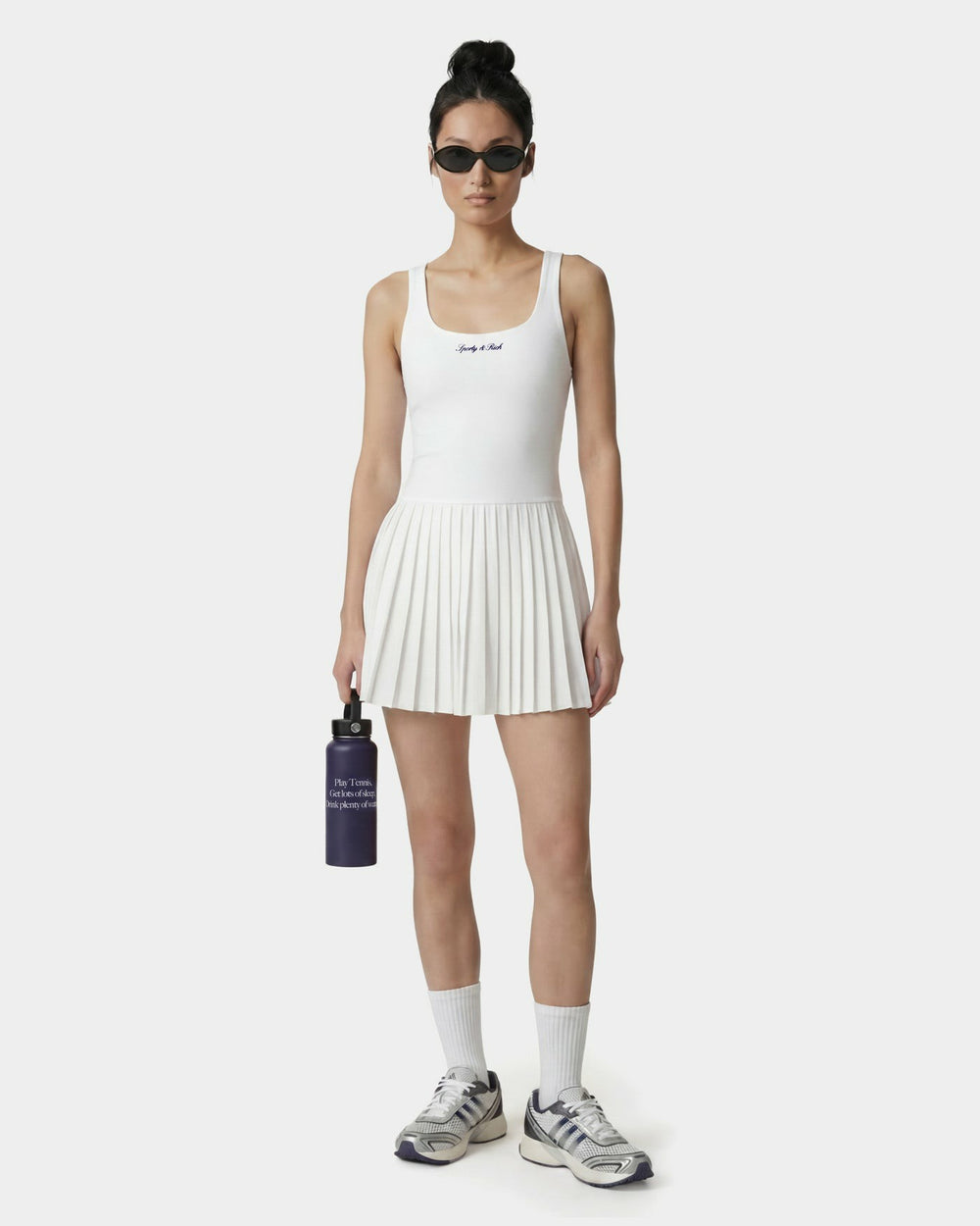 Signature Logo Court Dress - White Sporty & Rich Sale