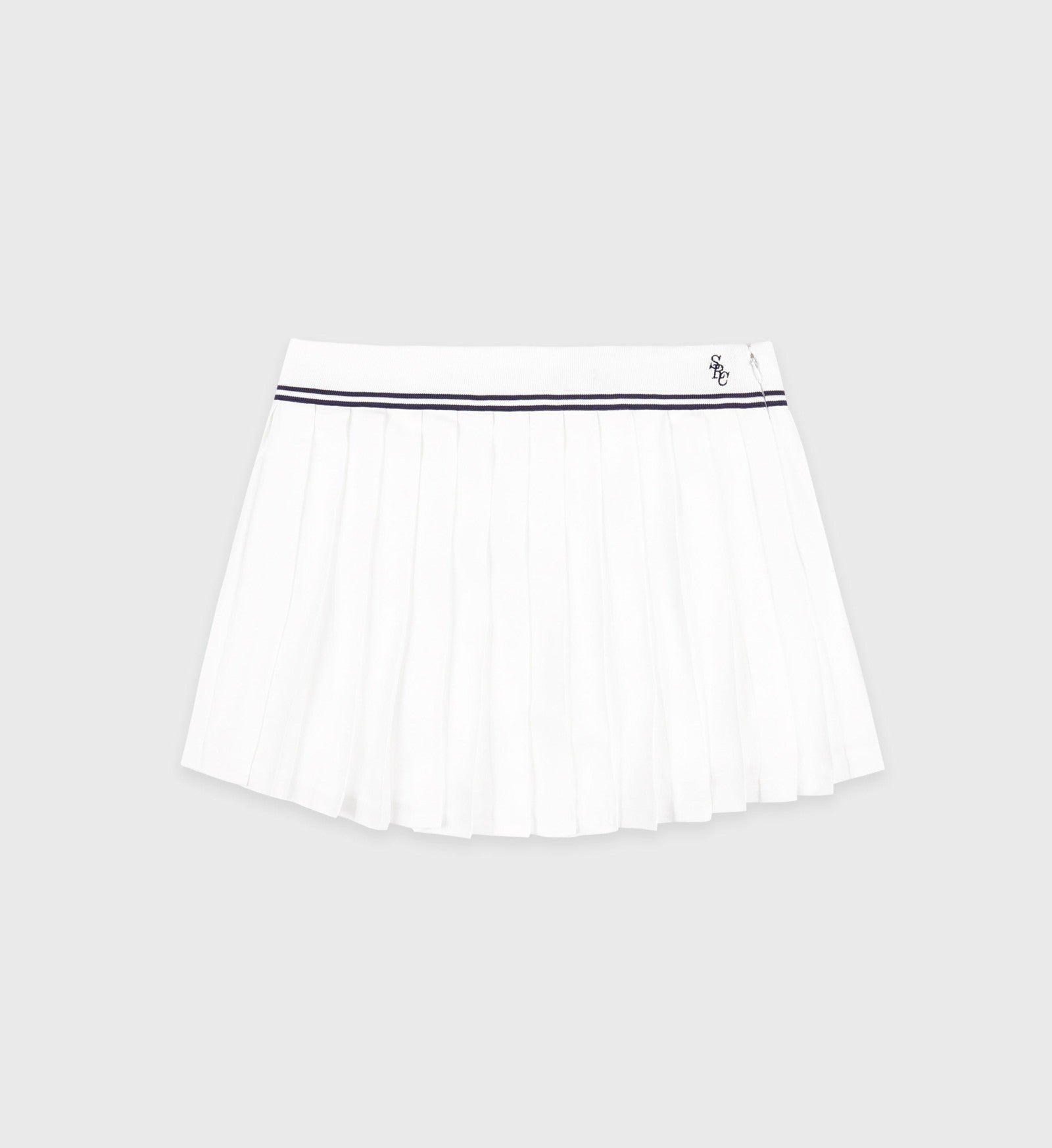 SRC Logo Abigail Skirt - White/Navy Sporty & Rich Online