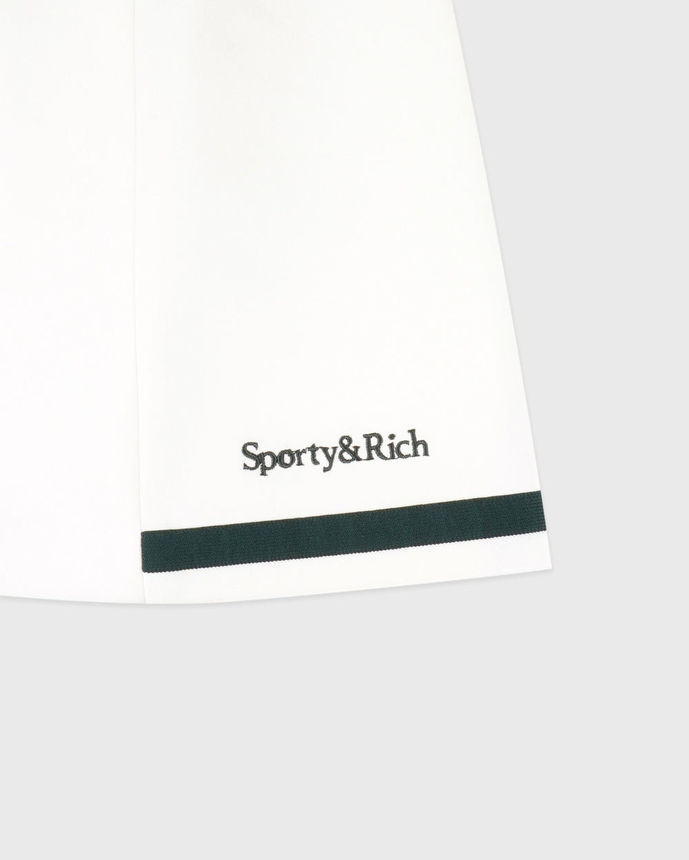 Serif Logo Mila Skirt - White/Forest Sporty & Rich Outlet