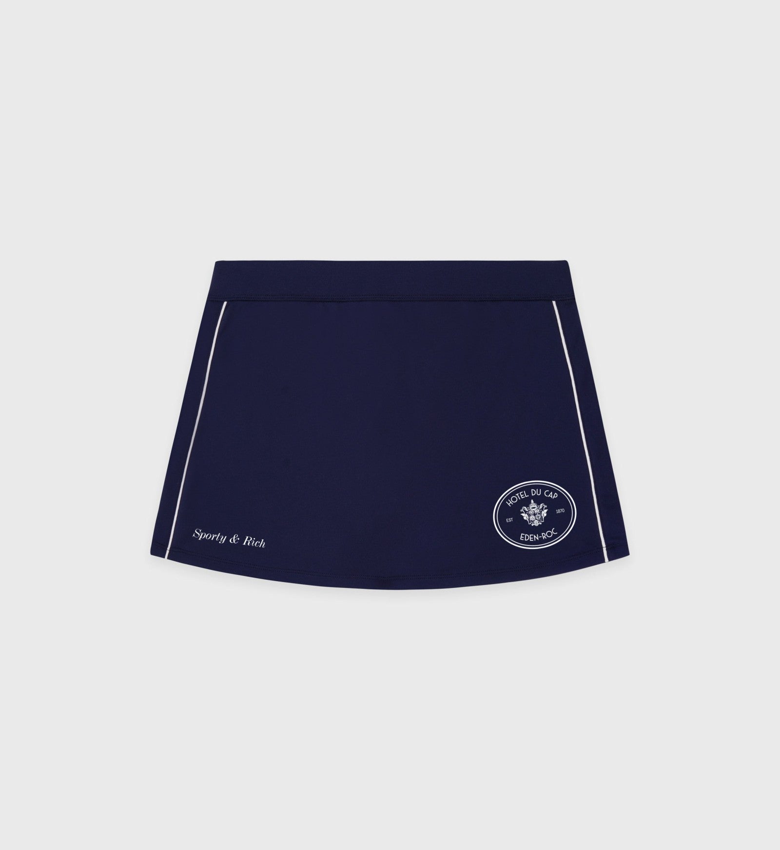 Eden Crest Court Skirt - Navy/White Sporty & Rich US
