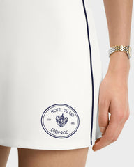 Eden Crest Court Skirt - White/Navy Sporty & Rich Sale