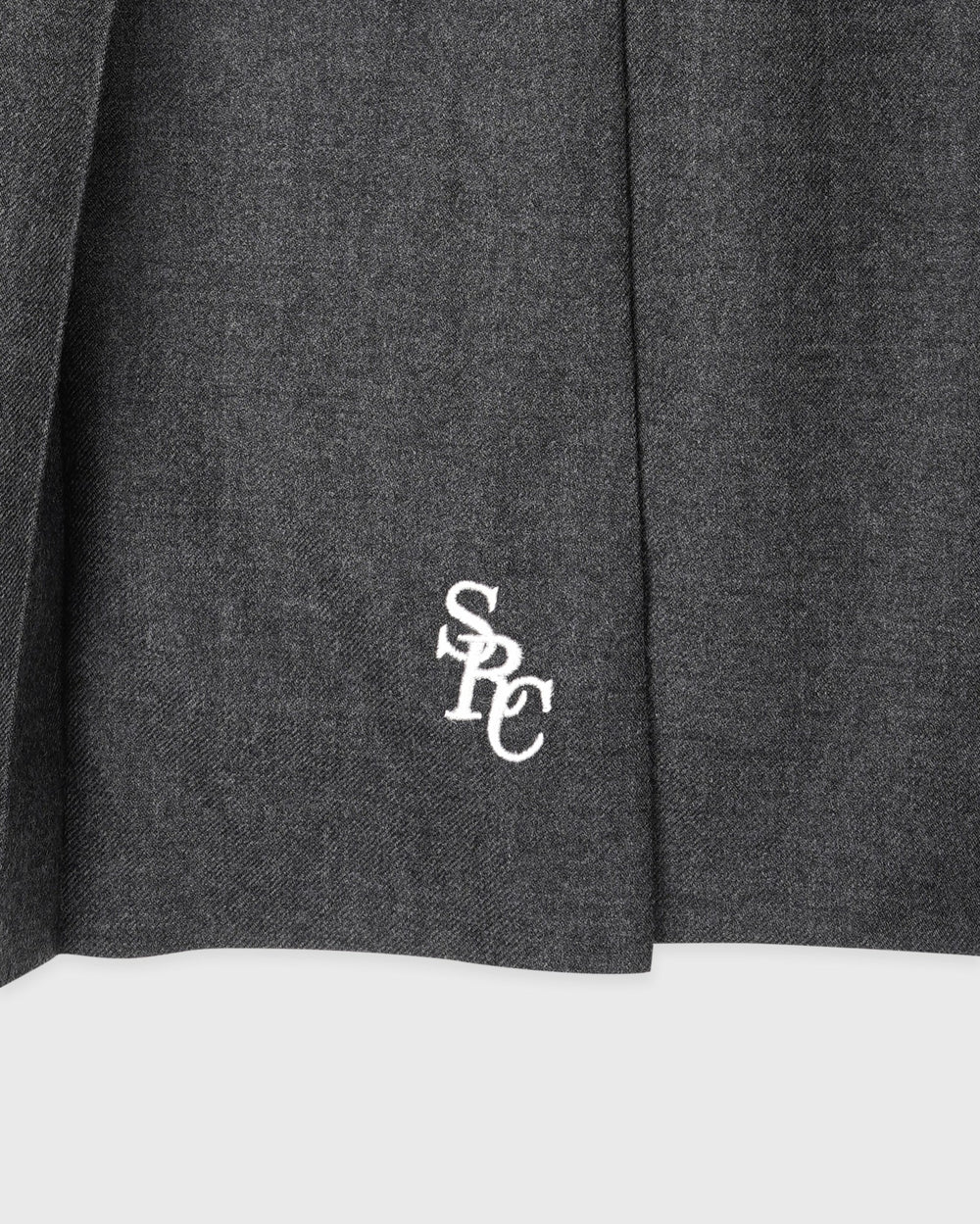SRC Wool School Skirt - Dark Grey/Ecru Sporty & Rich US
