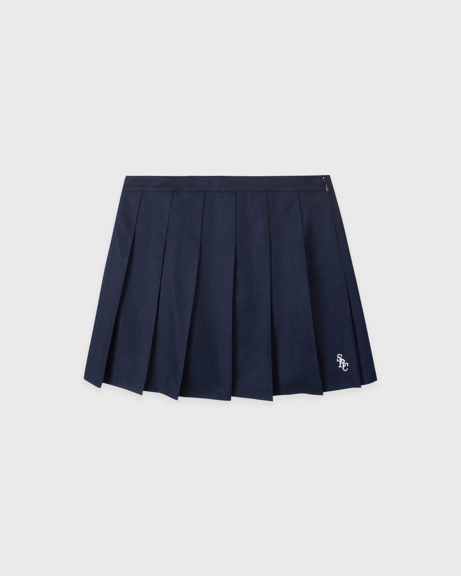 SRC Wool School Skirt - Navy/Ecru Sporty & Rich Sale