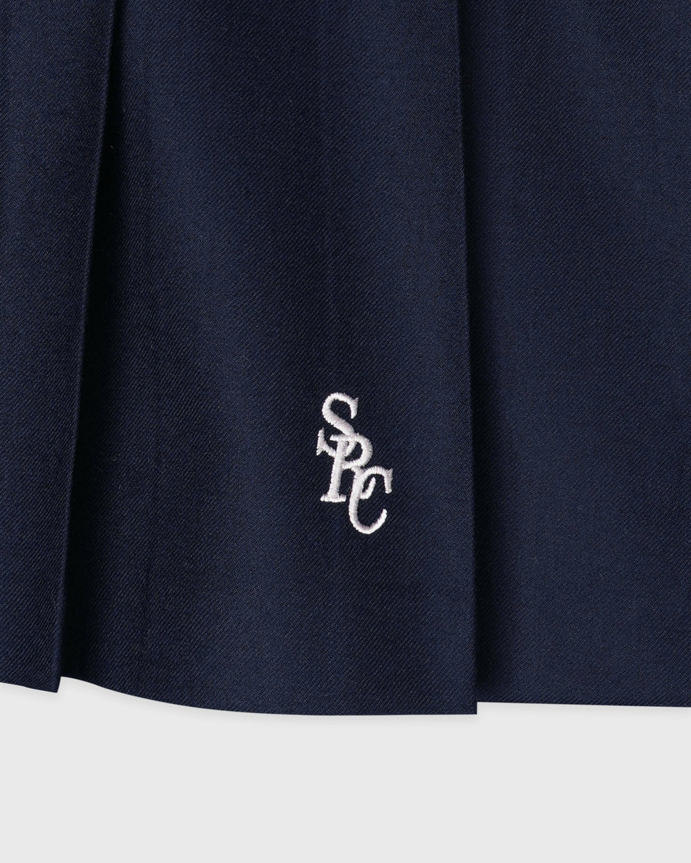 SRC Wool School Skirt - Navy/Ecru Sporty & Rich Sale