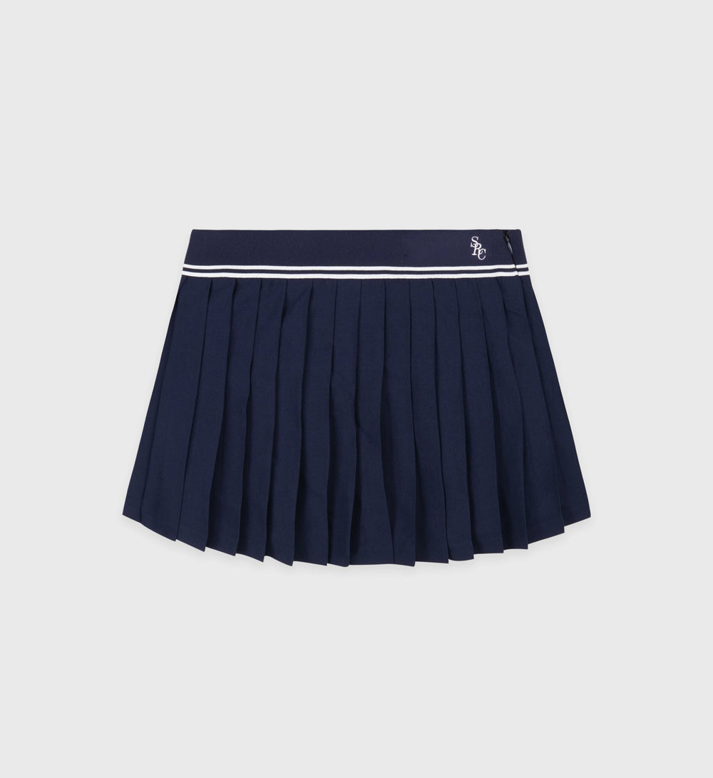 SRC Logo Abigail Skirt - Navy/White Sporty & Rich Online