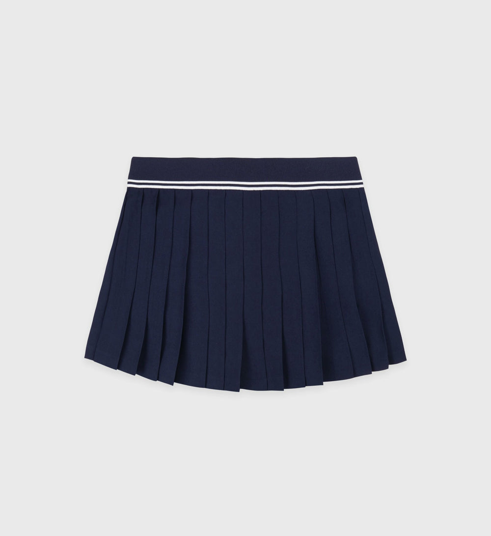 SRC Logo Abigail Skirt - Navy/White Sporty & Rich Online