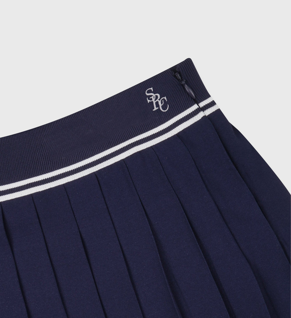 SRC Logo Abigail Skirt - Navy/White Sporty & Rich Online