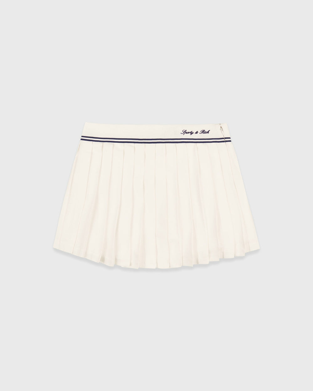 Signature Logo Abigail Skirt - Ecru/Navy Sporty & Rich Discount