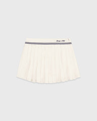 Signature Logo Abigail Skirt - Ecru/Navy Sporty & Rich Discount
