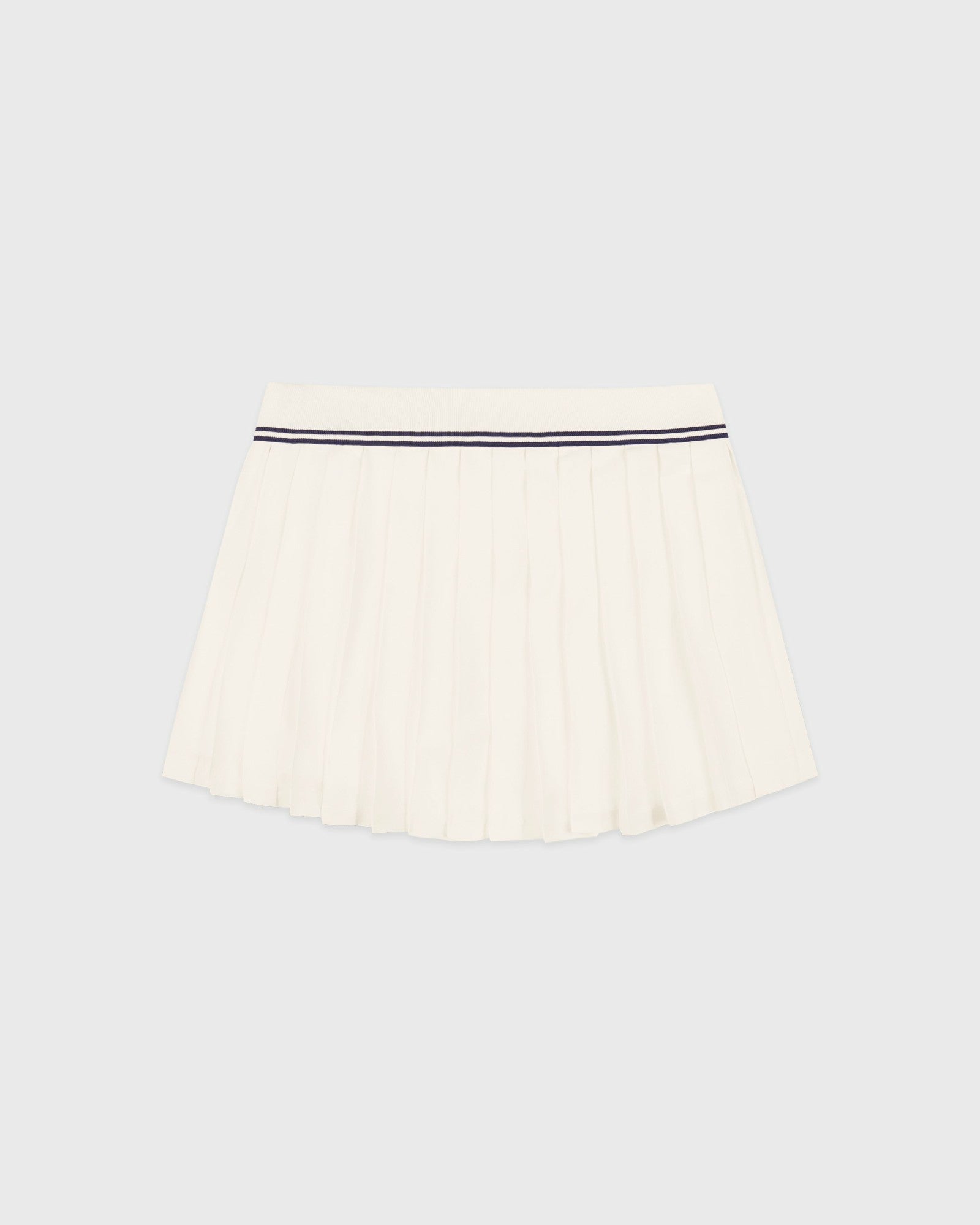 Signature Logo Abigail Skirt - Ecru/Navy Sporty & Rich Discount