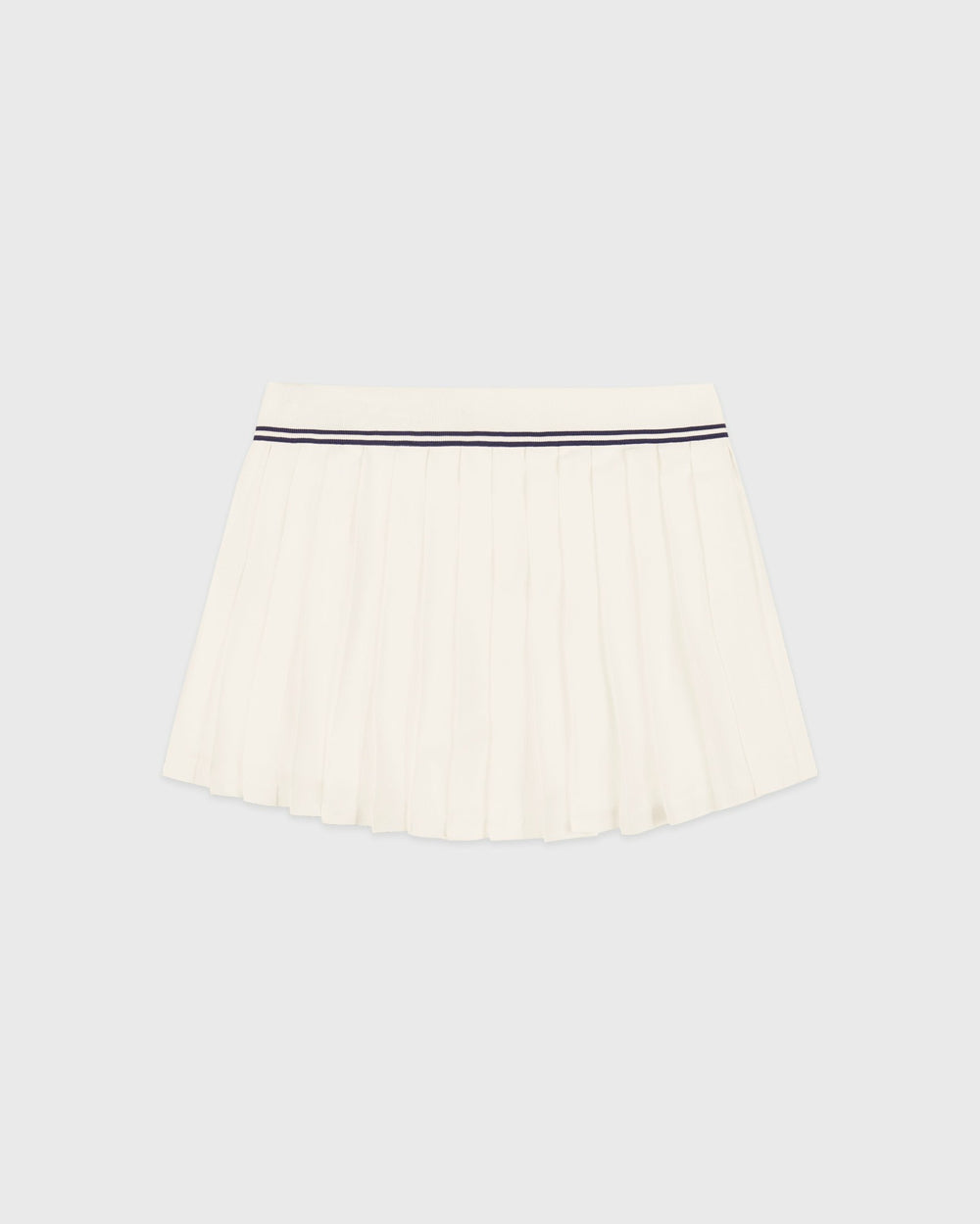 Signature Logo Abigail Skirt - Ecru/Navy Sporty & Rich Discount