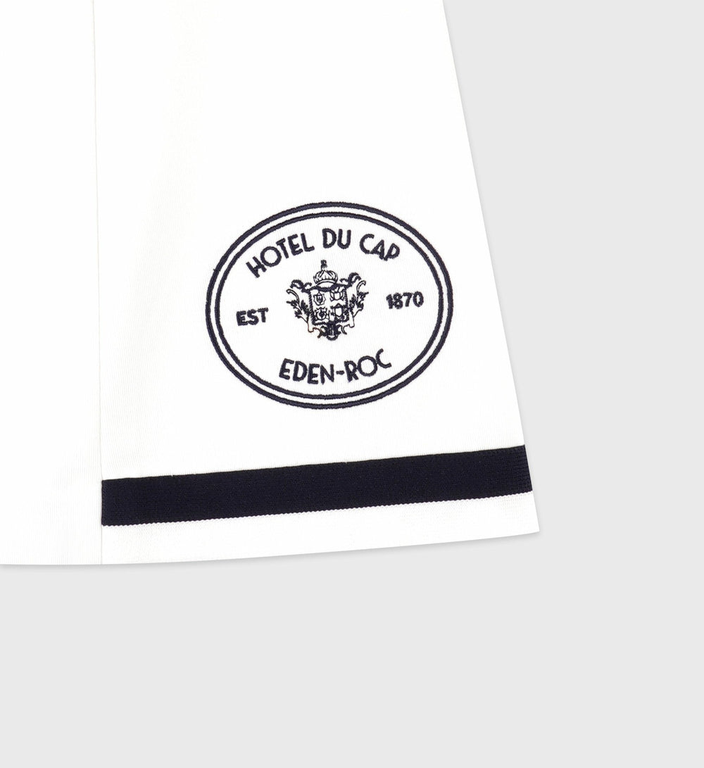 Eden Crest Embroidered Mila Skirt - White/Navy Sporty & Rich Outlet