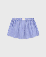 Signature Logo Poplin Skirt - Blue Striped/White Sporty & Rich Online
