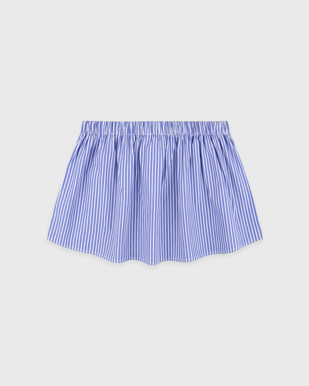 Signature Logo Poplin Skirt - Blue Striped/White Sporty & Rich Online