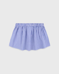 Signature Logo Poplin Skirt - Blue Striped/White Sporty & Rich Online