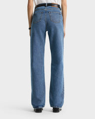 Loose Fit Denim - Medium Blue Sporty & Rich For Sale